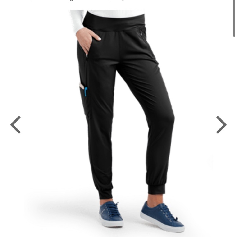 Black jogger scrubs